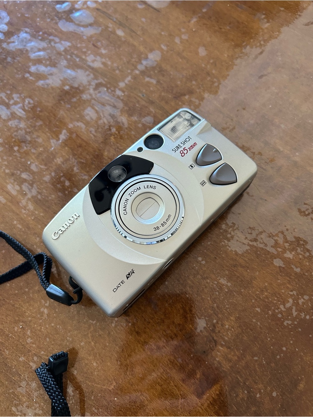 Canon Sure Shot 85 Zoom Point and Shoot Film Camera - Silver
